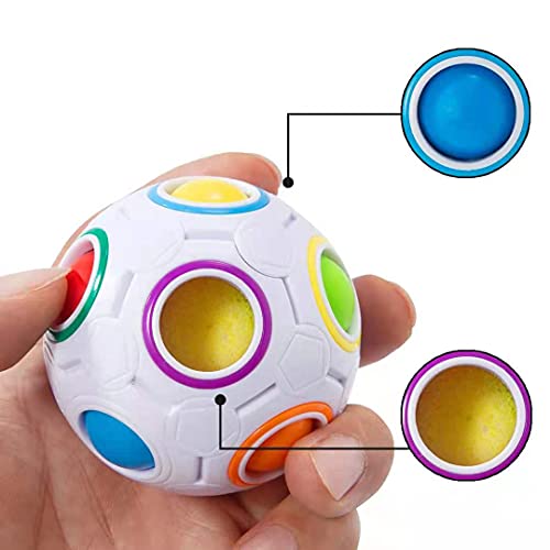 Vdealen Challenge Puzzle Speed Cube Ball (Blanco)