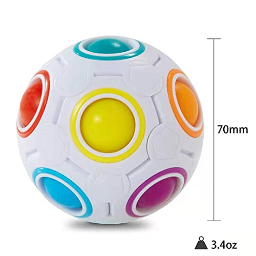 Vdealen Challenge Puzzle Speed Cube Ball (Blanco)