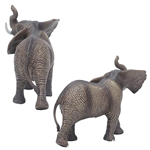 ViaGasaFamido Modelo Animal, Figura De Animal Juguetes De Animales Figuras Modelo De Elefante Juguete Mini Animal Salvaje Juguete para Niños Niños Niñas(Elefante Macho)