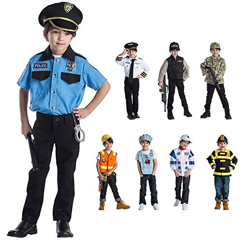 Viste a América - 829 - El Jefe de policía Set - Edad 3-6 años - One Size - Niños 3-6 años - Navy