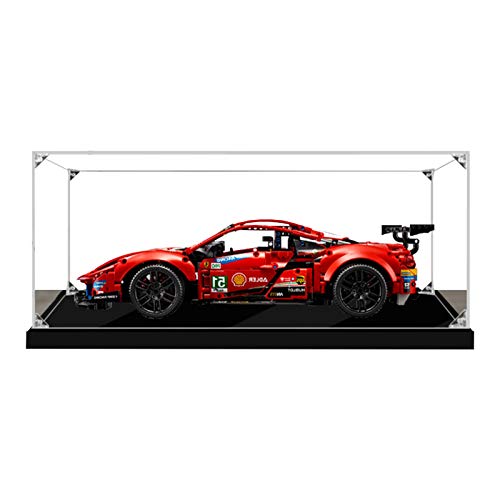 Vitrina de Acrílico para Lego 42125 Technic Ferrari 488 GTE, Display Case Vitrinas para Colecciones Modelismo (Solo Vitrina)