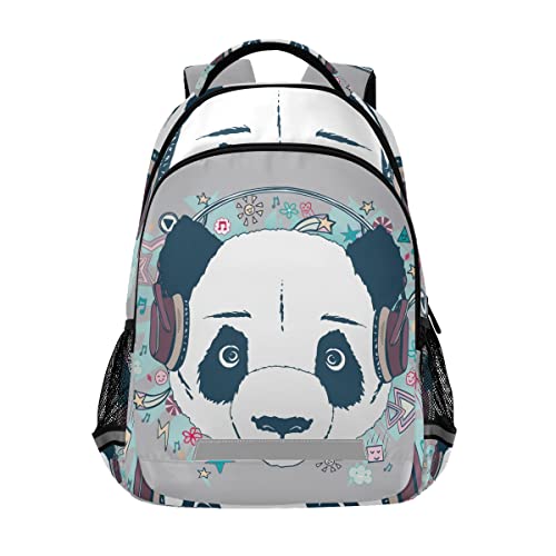 Vnurnrn funny muisc panda Niñas Mochila de Estudiantes Mochilas para Viajes Escolar Niños