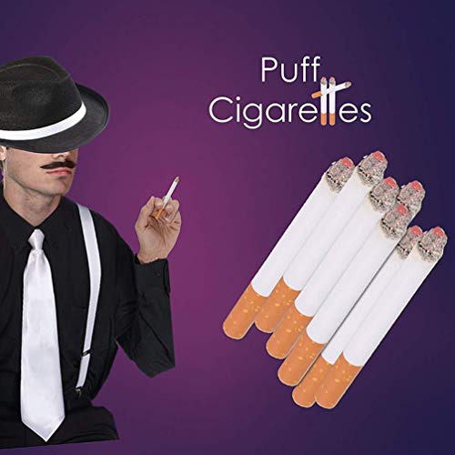 VOSAREA Cigarrillos Falsos Falsos Cigarrillos Falsos con Un Aspecto Realista Broma Prop Disfraz de Halloween Cine Teatro Jugar Divertido Mordaza Regalo Novedad Juguete 60Pcs