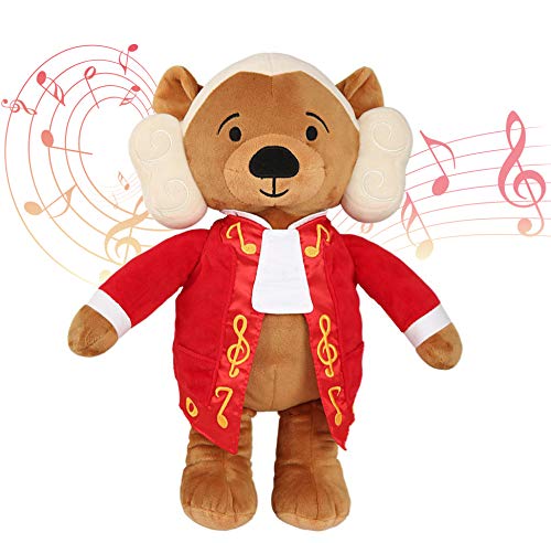 Vosego Amadeus Mozart Oso Virtuoso | 40 Minutos de Música Clásica para Bebés | Peluche Musical Premiado de 15 ″ | Juguete Educativo Bebés, Niños, Adultos