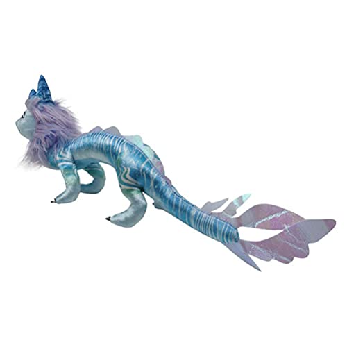 Vssictor Dragón y Tuk Tuk, el último dragón de peluche de dragón azul juguetes de peluche para niños niñas regalo, Raya(Sisu)