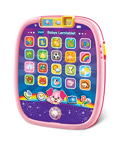 VTech 80-602954 - Tableta educativa para bebés, Color Rosa, Multicolor