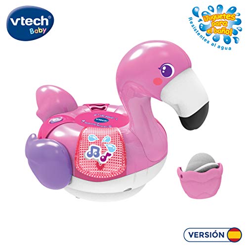 VTech - Baby: ¡Al agua! Juguete Electrónico, Pequeño Flamenco, Rosado (3480-516222)