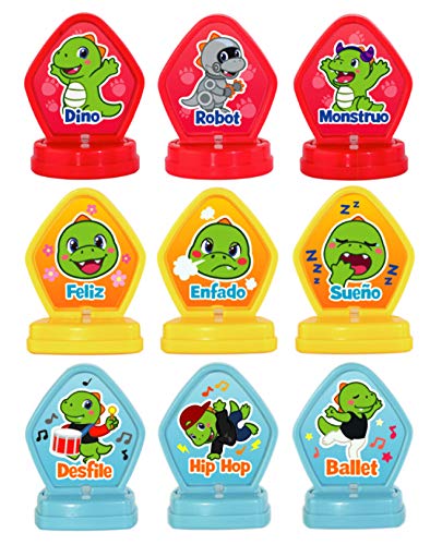 VTech - Dino Babysaurio Travieso, Simpática Mascota Interactiva Acompañada de 9 Fichas para Cambiar la Personalidad, Diversión Jurásica, Color Verde (80-518722) , color/modelo surtido