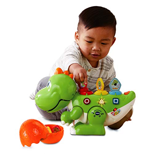 VTech - Dino Babysaurio Travieso, Simpática Mascota Interactiva Acompañada de 9 Fichas para Cambiar la Personalidad, Diversión Jurásica, Color Verde (80-518722) , color/modelo surtido