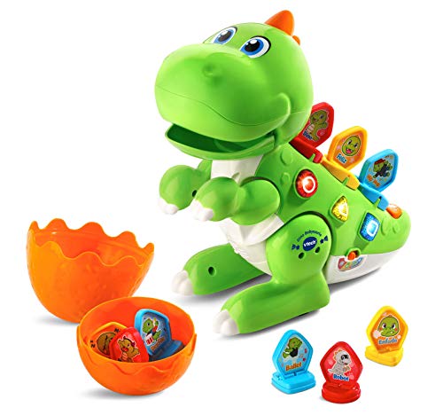 VTech - Dino Babysaurio Travieso, Simpática Mascota Interactiva Acompañada de 9 Fichas para Cambiar la Personalidad, Diversión Jurásica, Color Verde (80-518722) , color/modelo surtido