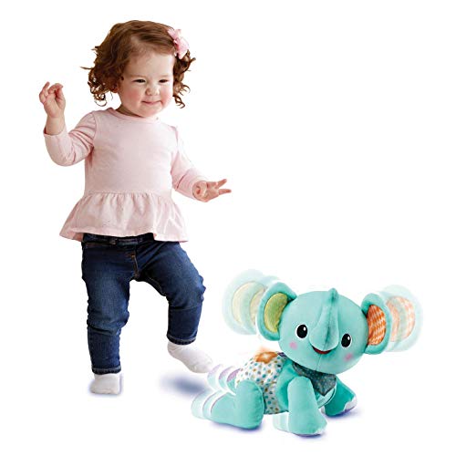 VTech- Elefante Gateos Peluche, Color azul (80-533222)