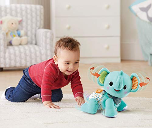 VTech- Elefante Gateos Peluche, Color azul (80-533222)