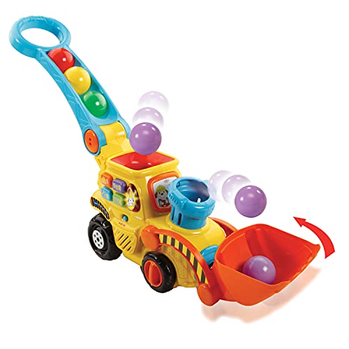 VTech Excavadora bebé interactiva expulsa y recoge las bolas para aprender los de colores (3480-506022) , color/modelo surtido