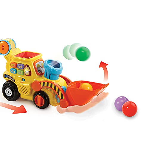 VTech Excavadora bebé interactiva expulsa y recoge las bolas para aprender los de colores (3480-506022) , color/modelo surtido