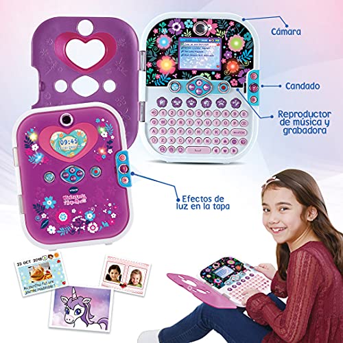 VTech KidiSecrets Selfie Music 2.0, Diario electrónico, Juguete para niños +5 años, versión ESP (3480-541922), Color