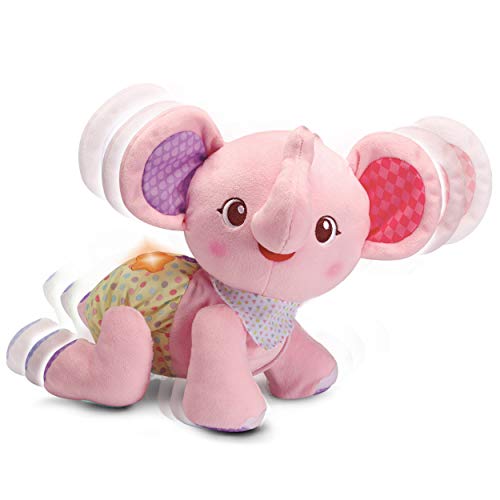 VTech- Krabbel-mit-mir-Elefant Pink bebé, Juguete, motricidad, Ayuda para Gatear. (80-533254)