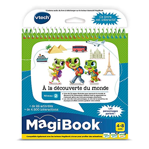 VTech Magbook - Libro Educativo de 4 a 8 años, versión FR