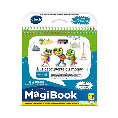 VTech Magbook - Libro Educativo de 4 a 8 años, versión FR