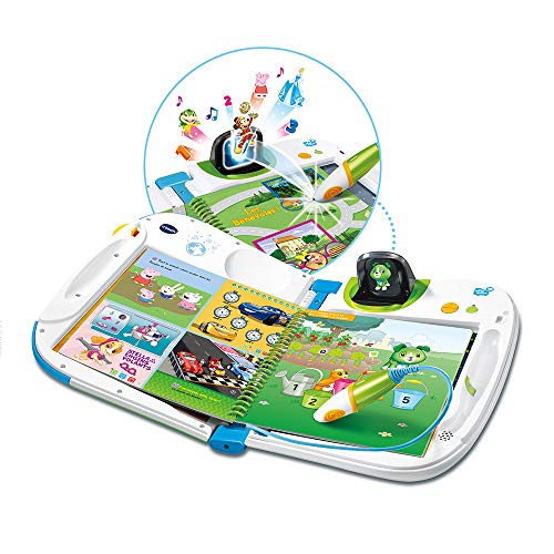 VTech Magibook 3D - Starter Pack, Libro Interactivo para niños de 2 a 8 años, Color Verde, versión Francesa