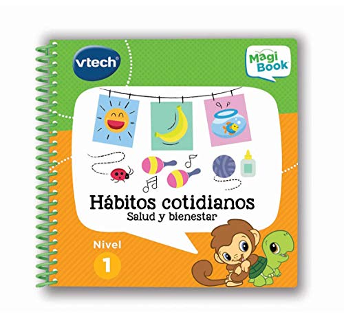 VTech MagiBook, Enseña a Aprender, ¿Qué Quieres Saber Hoy? Vocabulario, Mates, Ciencias + Libro para Magibook Hábitos Cotidianos, Aprende En Casa