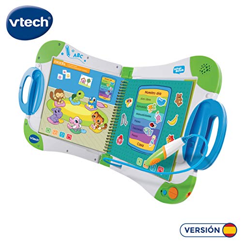 VTech MagiBook, Enseña a Aprender, ¿Qué Quieres Saber Hoy? Vocabulario, Mates, Ciencias + Libro para Magibook Hábitos Cotidianos, Aprende En Casa