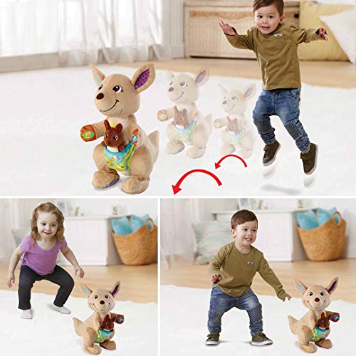 VTech Mamá Canguro Saltarina Peluche Interactivo Que Habla, Multicolor, única (3480-522622)