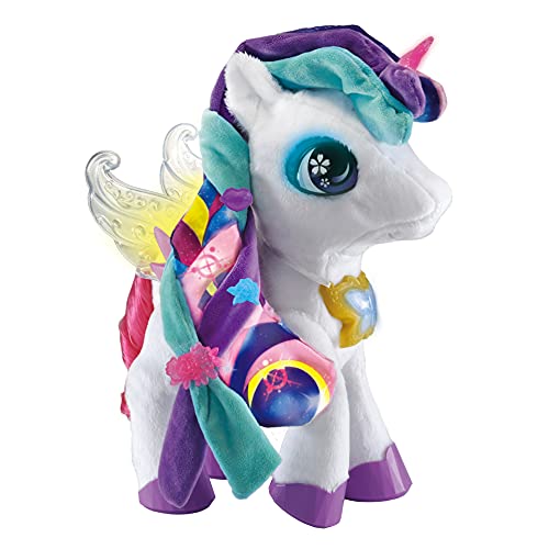 VTech Skyla Maquillaje mágico, Unicornio de Peluche Interactivo, Juguete para niños +5 años, versión ESP (3480-547122), Color