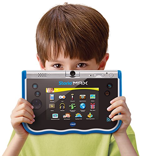 VTech- Storio MAX Tablet Educativa para Niños, Multifunción, Pantalla Táctil de 5", Cámara Giratoria 180º, Fotos y Vídeos, Color Azul (3480-183822)