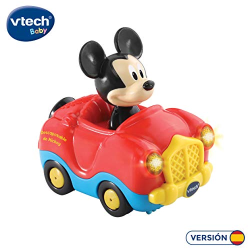 VTech- TutTut Bólidos Disney, Coche Interactivo con Música, Multicolor (TTB Mickey)