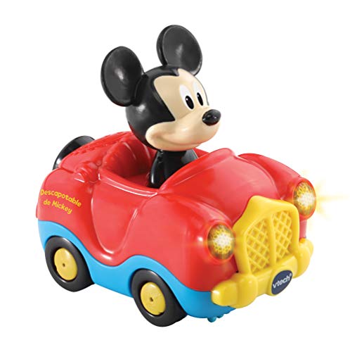 VTech- TutTut Bólidos Disney, Coche Interactivo con Música, Multicolor (TTB Mickey)