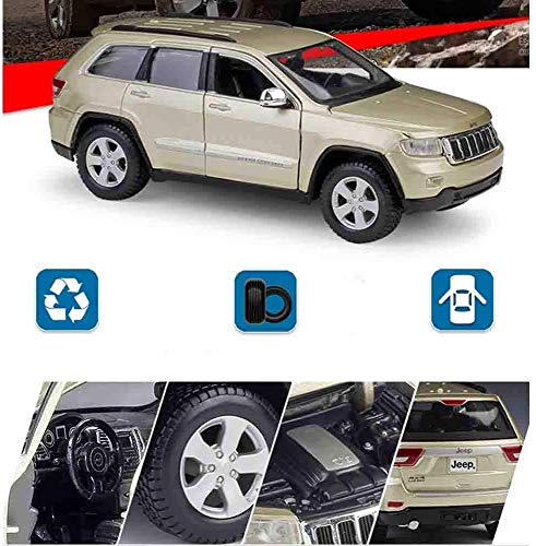 wangch Grand Cherokee Laredo de fundición a presión de Coches realistas Juguetes 1/24 Modelo de aleación de niños Puede Abrir la Puerta Adecuado for los niños y niñas coleccionistas Adultos