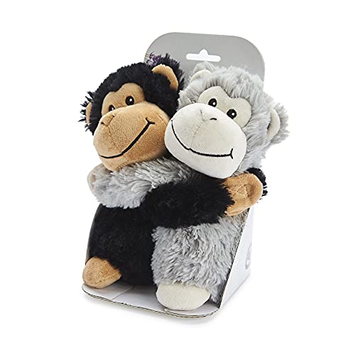 warmies Hugs Monkeys Soft Toys Gris y Negro, 0,53 kg