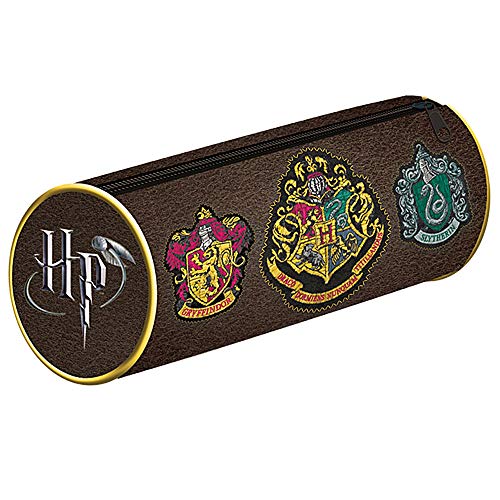 Warner Bros - Estuche de PVC con cremallera, con diseño del escudo de Hogwarts House en la película de Harry Potter.