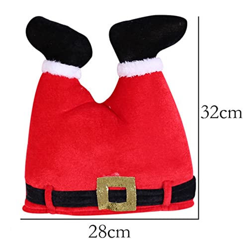 WDhomLT Navidad Sombrero Rojo Pantalones Sombrero Santa Navidad Adornos Sombrero Navidad Cosplay Ropa para Niños Navidad Vacaciones Fiesta Suministros Fotomatón Accesorios