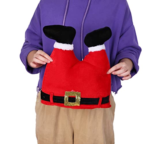 WDhomLT Navidad Sombrero Rojo Pantalones Sombrero Santa Navidad Adornos Sombrero Navidad Cosplay Ropa para Niños Navidad Vacaciones Fiesta Suministros Fotomatón Accesorios