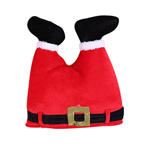 WDhomLT Navidad Sombrero Rojo Pantalones Sombrero Santa Navidad Adornos Sombrero Navidad Cosplay Ropa para Niños Navidad Vacaciones Fiesta Suministros Fotomatón Accesorios