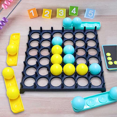 WDYY Jumping Ball Tabletop Game, Ping Pong Challenge Game, Bouncing Balls Board Game, Paternity Interactive Family Party Board Game (1Set)