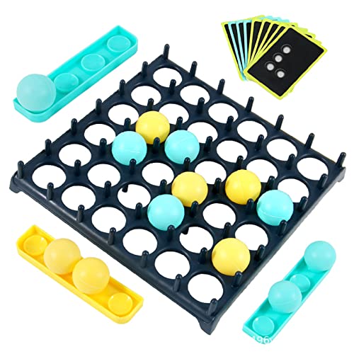 WDYY Jumping Ball Tabletop Game, Ping Pong Challenge Game, Bouncing Balls Board Game, Paternity Interactive Family Party Board Game (1Set)