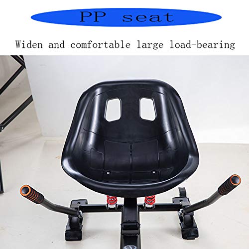 Wgwioo Asiento De Kart Ajustable, Go Kart Ajustable para, Kit De Conversión De Hovercart para 6.5 8 10 Pulgadas, Asiento Scooters Scooter Eléctrico Hoverboard para Adultos Y Niños,Blanco