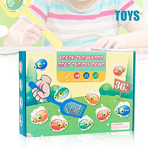 WHIO Creative Sight Words Swat Game Interesting Flies Swatting Game Early Educational Toys for Children