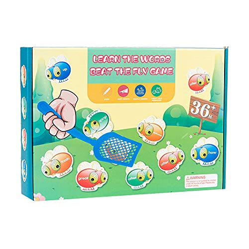 WHIO Creative Sight Words Swat Game Interesting Flies Swatting Game Early Educational Toys for Children