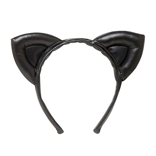 WIDMANN Catwoman Diadema orejas de gata Adulto mujer, Negro, One Size, 2321 A