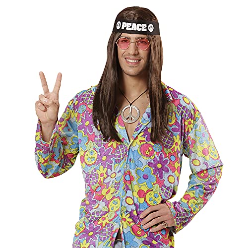 WIDMANN - Disfraz con accesorios Hippie, talla única (5856)