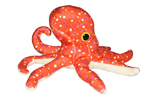 Wild Republic Hug’EMS, Pulpo, Mini Peluches, Peluches Suaves y Blanditos, 17.78 cm, Regalo para Bebés Original, Muñecos de Peluche, Relleno Elaborado con Botellas de Agua Recicladas