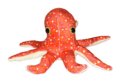 Wild Republic Hug’EMS, Pulpo, Mini Peluches, Peluches Suaves y Blanditos, 17.78 cm, Regalo para Bebés Original, Muñecos de Peluche, Relleno Elaborado con Botellas de Agua Recicladas