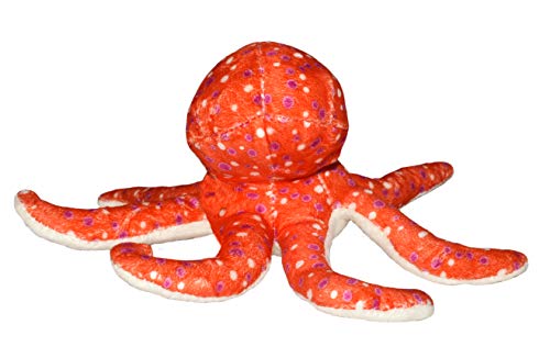 Wild Republic Hug’EMS, Pulpo, Mini Peluches, Peluches Suaves y Blanditos, 17.78 cm, Regalo para Bebés Original, Muñecos de Peluche, Relleno Elaborado con Botellas de Agua Recicladas