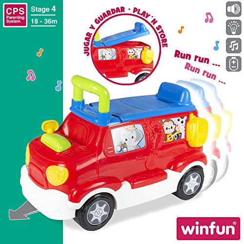 winfun - Correpasillos luces y sonidos, Camion juguete, Andador bebes, Correpasillos bebe 1 año, Juguetes bebe 18 meses, Camiones grandes de juguete, Andador bebe primeros pasos, Primera Infancia