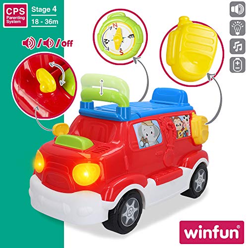 winfun - Correpasillos luces y sonidos, Camion juguete, Andador bebes, Correpasillos bebe 1 año, Juguetes bebe 18 meses, Camiones grandes de juguete, Andador bebe primeros pasos, Primera Infancia