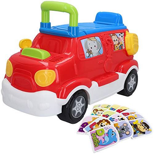 winfun - Correpasillos luces y sonidos, Camion juguete, Andador bebes, Correpasillos bebe 1 año, Juguetes bebe 18 meses, Camiones grandes de juguete, Andador bebe primeros pasos, Primera Infancia