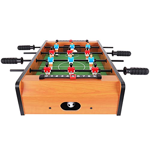 WIN.MAX Mini Mesa de Futbolín (Actualización), Mesa de Juego de Fútbol/Futbolin Ligera Portátil para Niños, Fácil de Montar y Almacenar, 51 x 31 x 10 cm